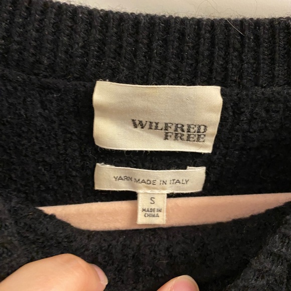 Wilfred black knit crew neck sweater - Picture 2 of 3